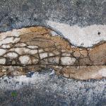 Cracked Pavement patch, 10-16-2014